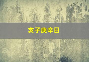 亥子庚辛日