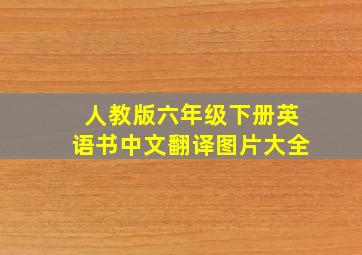 人教版六年级下册英语书中文翻译图片大全