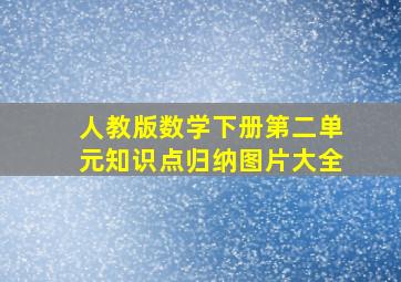 人教版数学下册第二单元知识点归纳图片大全