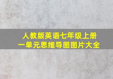 人教版英语七年级上册一单元思维导图图片大全