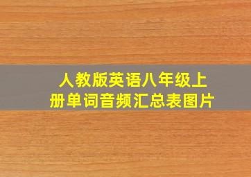 人教版英语八年级上册单词音频汇总表图片