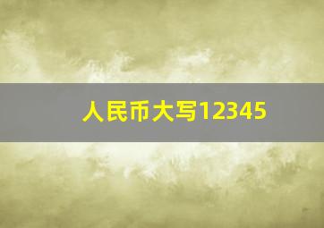 人民币大写12345