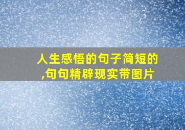 人生感悟的句子简短的,句句精辟现实带图片