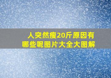 人突然瘦20斤原因有哪些呢图片大全大图解