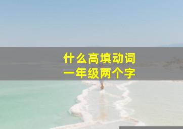 什么高填动词一年级两个字