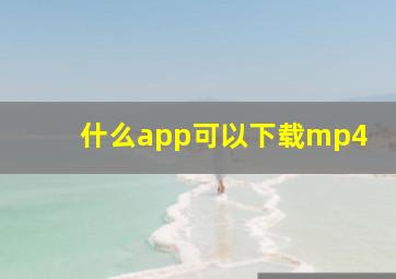 什么app可以下载mp4