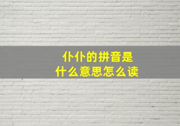 仆仆的拼音是什么意思怎么读