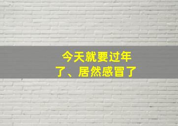 今天就要过年了、居然感冒了