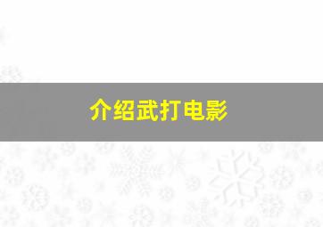 介绍武打电影