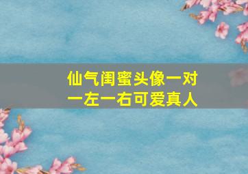 仙气闺蜜头像一对一左一右可爱真人