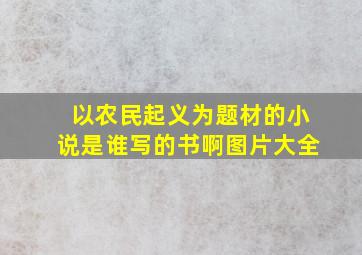 以农民起义为题材的小说是谁写的书啊图片大全