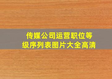 传媒公司运营职位等级序列表图片大全高清