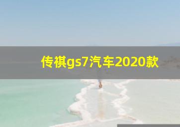 传祺gs7汽车2020款