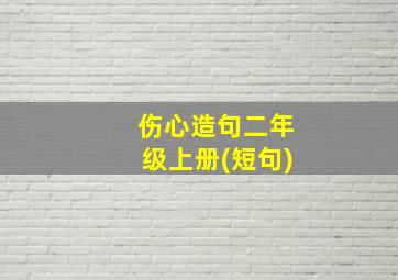 伤心造句二年级上册(短句)