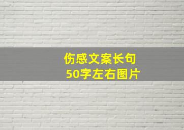 伤感文案长句50字左右图片