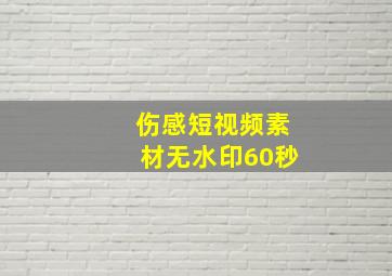 伤感短视频素材无水印60秒