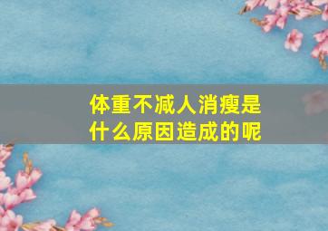 体重不减人消瘦是什么原因造成的呢