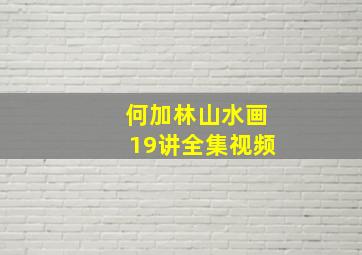 何加林山水画19讲全集视频