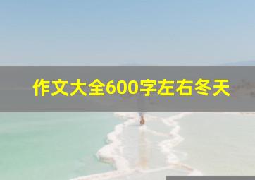 作文大全600字左右冬天