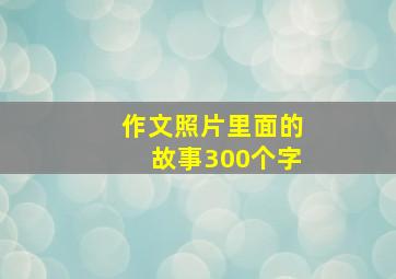 作文照片里面的故事300个字