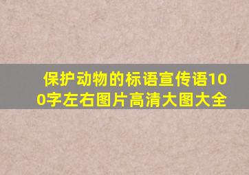 保护动物的标语宣传语100字左右图片高清大图大全