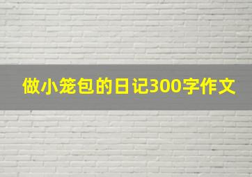 做小笼包的日记300字作文