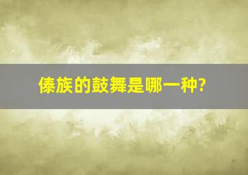 傣族的鼓舞是哪一种?