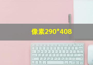 像素290*408