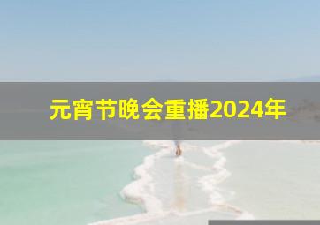 元宵节晚会重播2024年