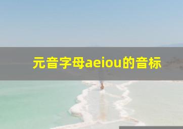 元音字母aeiou的音标