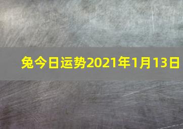 兔今日运势2021年1月13日