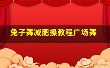 兔子舞减肥操教程广场舞