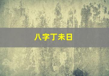 八字丁未日