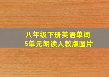 八年级下册英语单词5单元朗读人教版图片