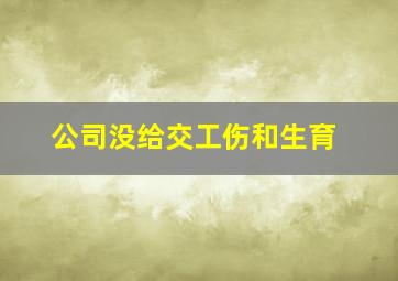 公司没给交工伤和生育