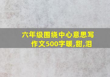 六年级围绕中心意思写作文500字暖,甜,泪