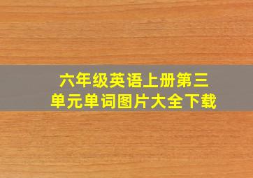 六年级英语上册第三单元单词图片大全下载