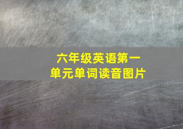 六年级英语第一单元单词读音图片