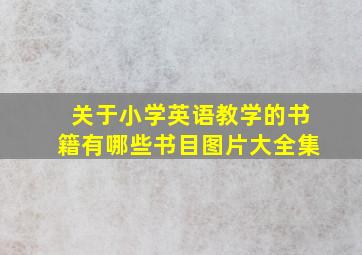 关于小学英语教学的书籍有哪些书目图片大全集