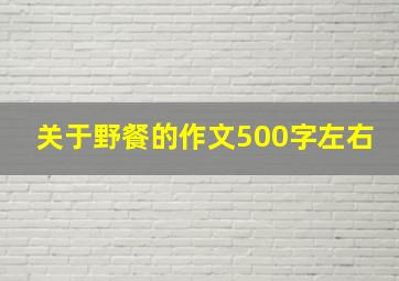 关于野餐的作文500字左右