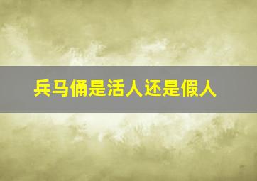 兵马俑是活人还是假人