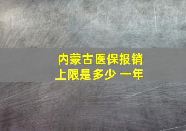 内蒙古医保报销上限是多少 一年