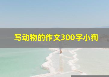 写动物的作文300字小狗