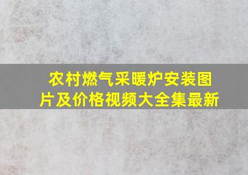 农村燃气采暖炉安装图片及价格视频大全集最新