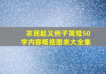 农民起义例子简短50字内容概括图表大全集