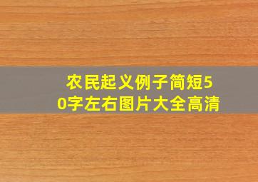 农民起义例子简短50字左右图片大全高清