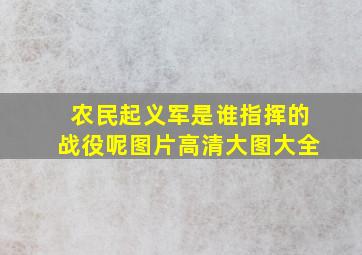 农民起义军是谁指挥的战役呢图片高清大图大全