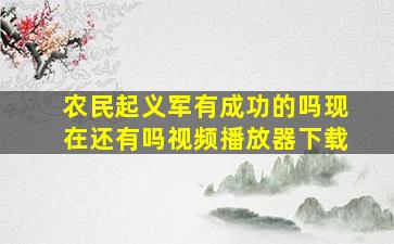 农民起义军有成功的吗现在还有吗视频播放器下载