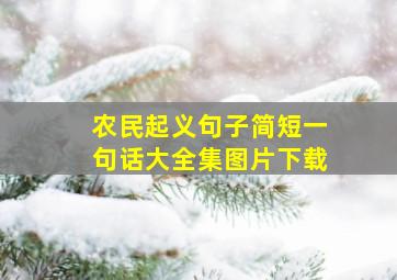 农民起义句子简短一句话大全集图片下载