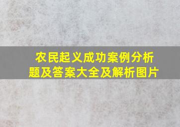 农民起义成功案例分析题及答案大全及解析图片